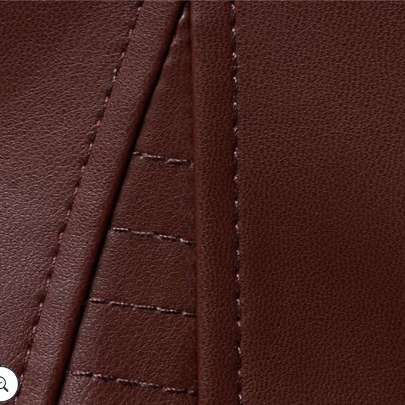 NWT Peace Love World Wide Leg Faux Leather Pants SZ16 & SZ 12 - Picture 6 of 11